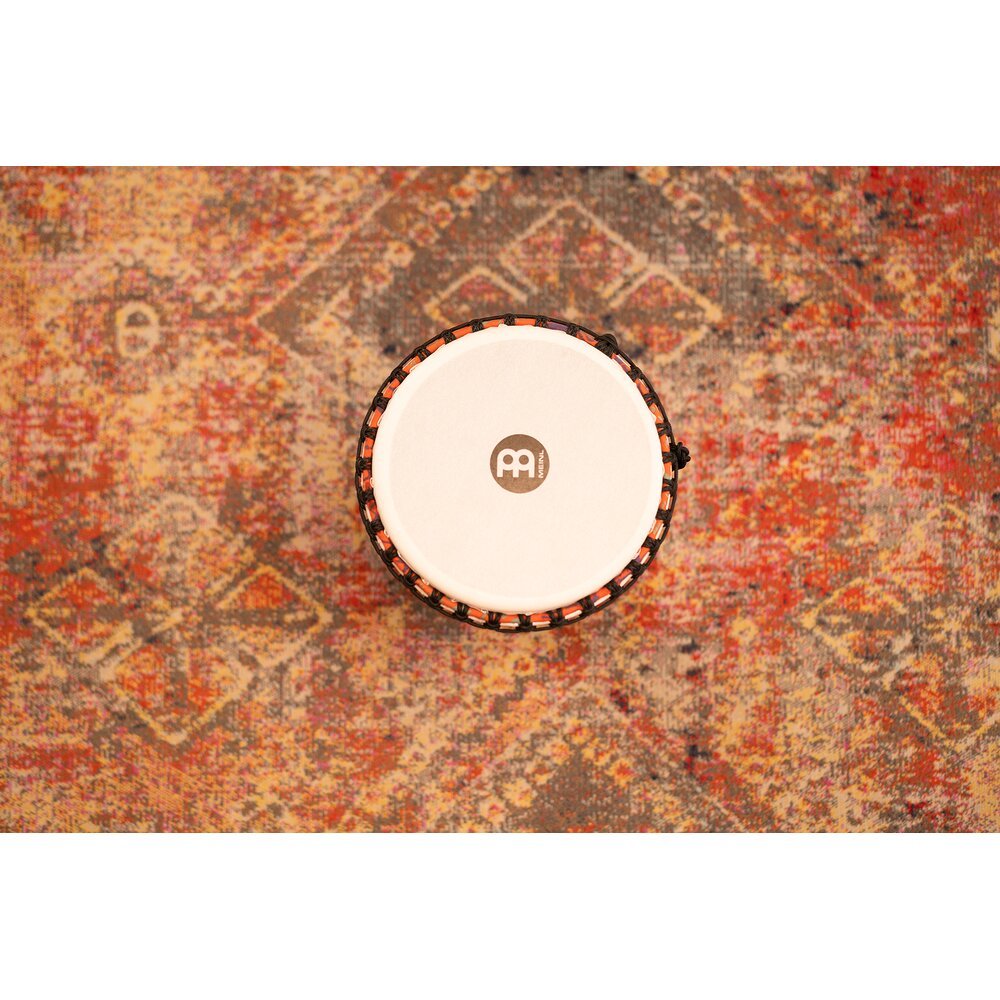Meinl Rope-tuned Travel Djembe with Synthetic Head - 12" x 24" - Kanga Sarong - Image 7