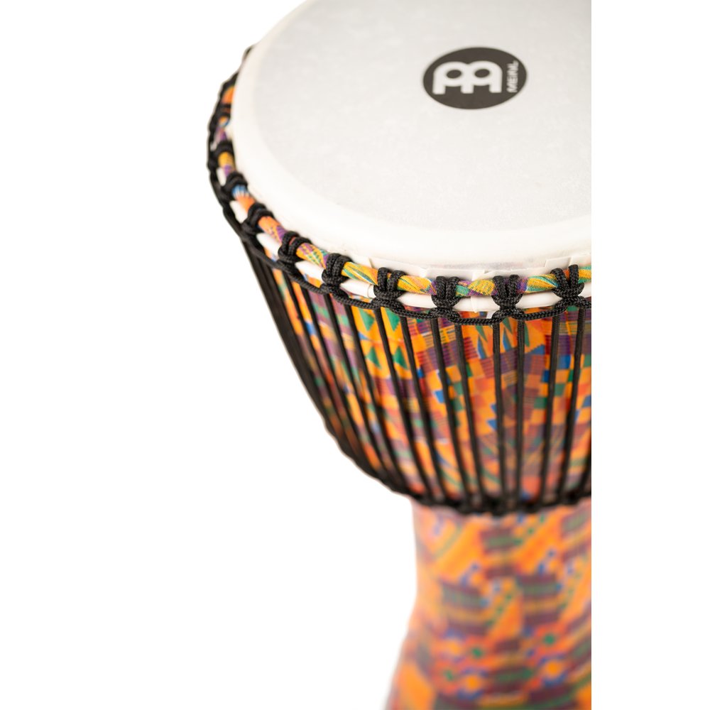 Meinl Rope-tuned Travel Djembe with Synthetic Head - 12" x 24" - Kenyan Quilt - Image 2