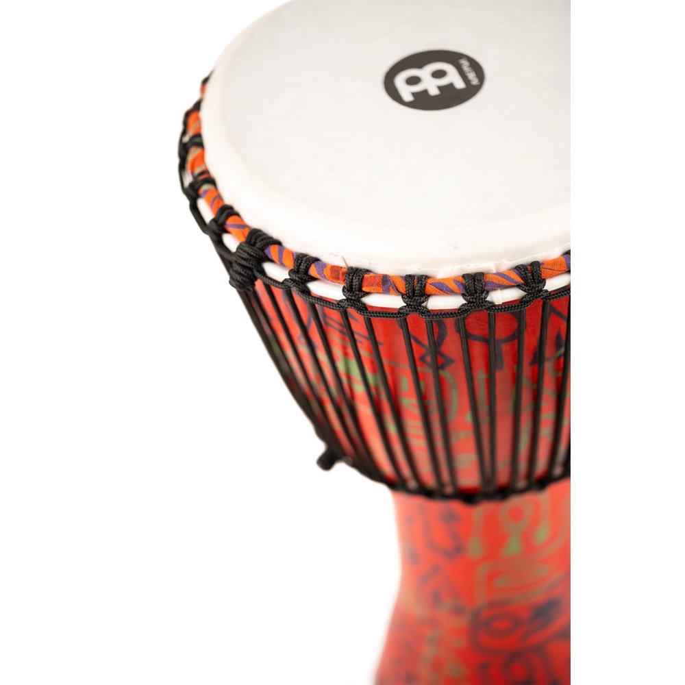 Meinl Rope-tuned Travel Djembe with Synthetic Head - 12" x 24" - Pharaoh's Script - Image 2