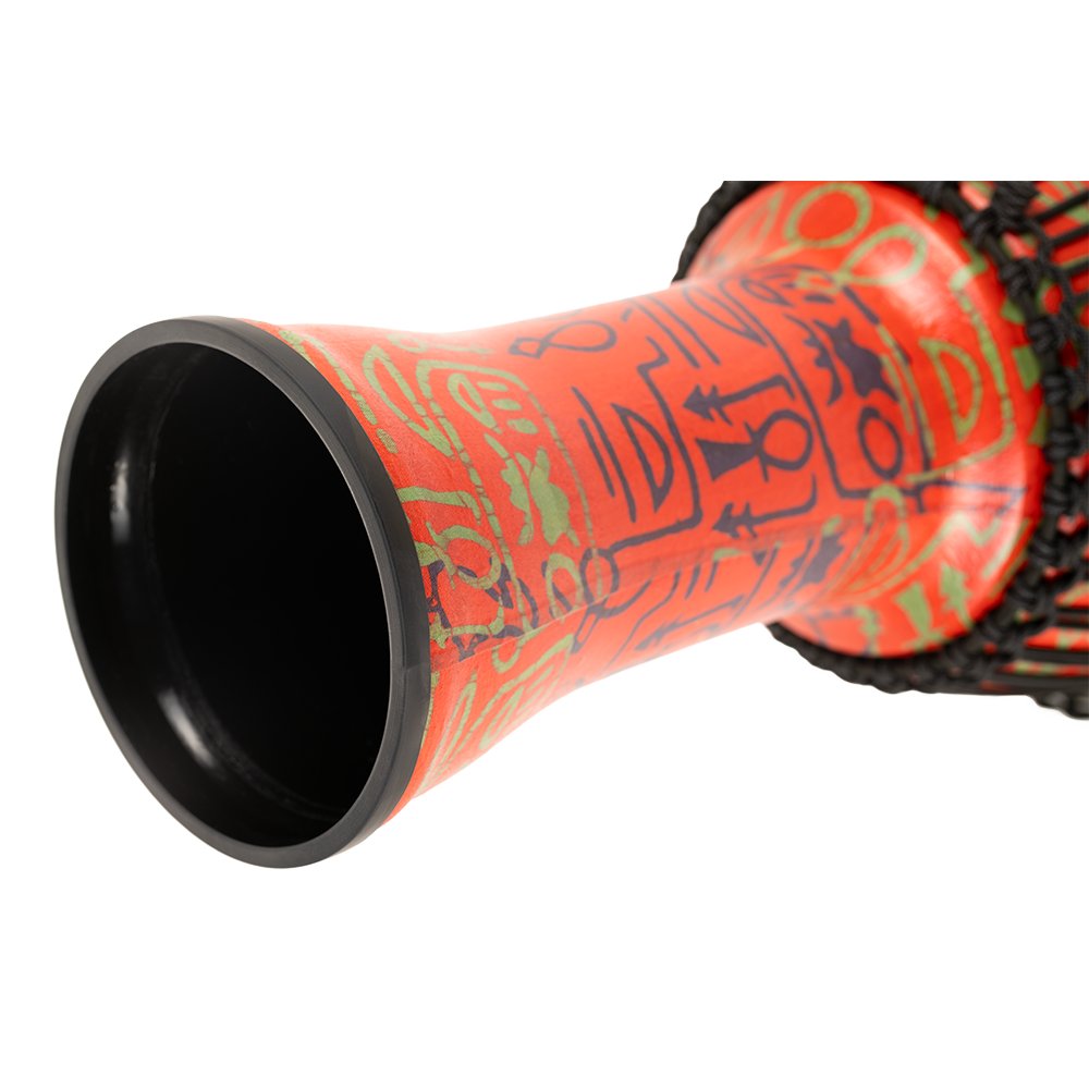 Meinl Rope-tuned Travel Djembe with Synthetic Head - 12" x 24" - Pharaoh's Script - Image 4