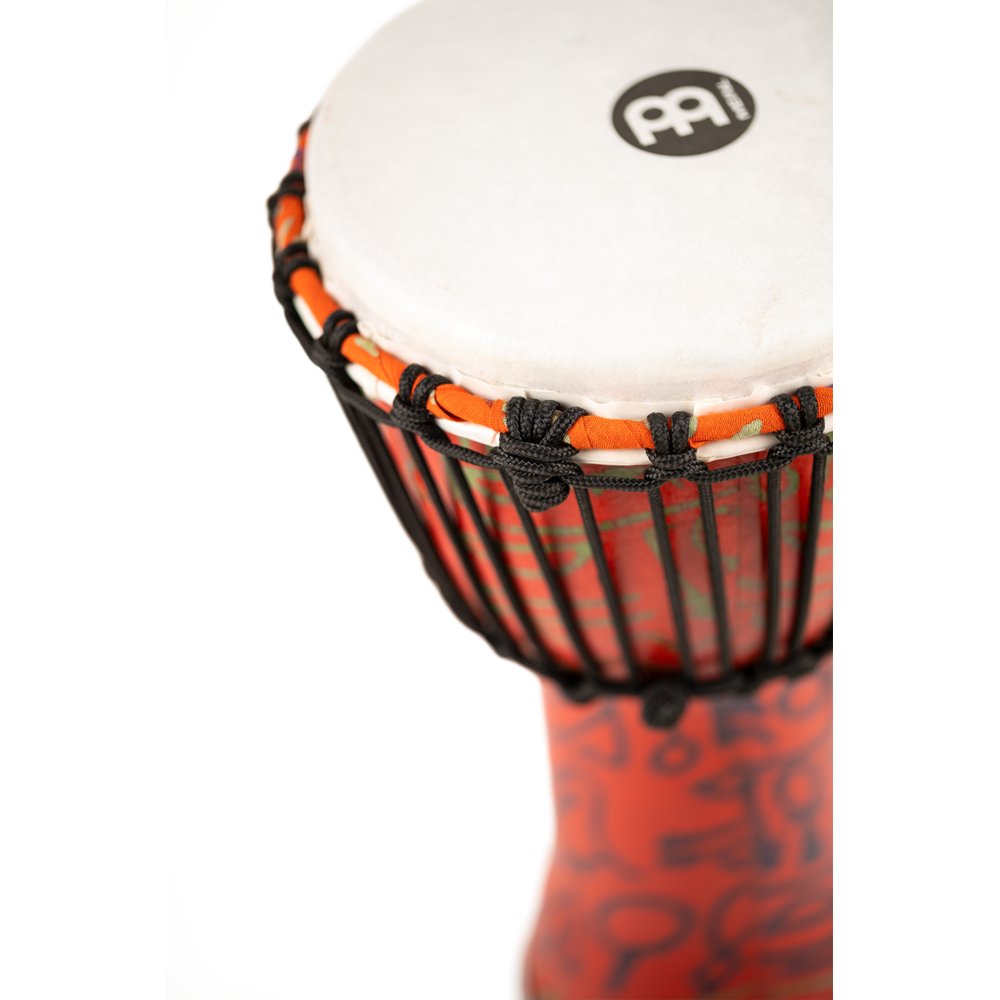 Meinl Rope-tuned Travel Djembe with Synthetic Head - 8" - Pharaoh's Script - Image 2