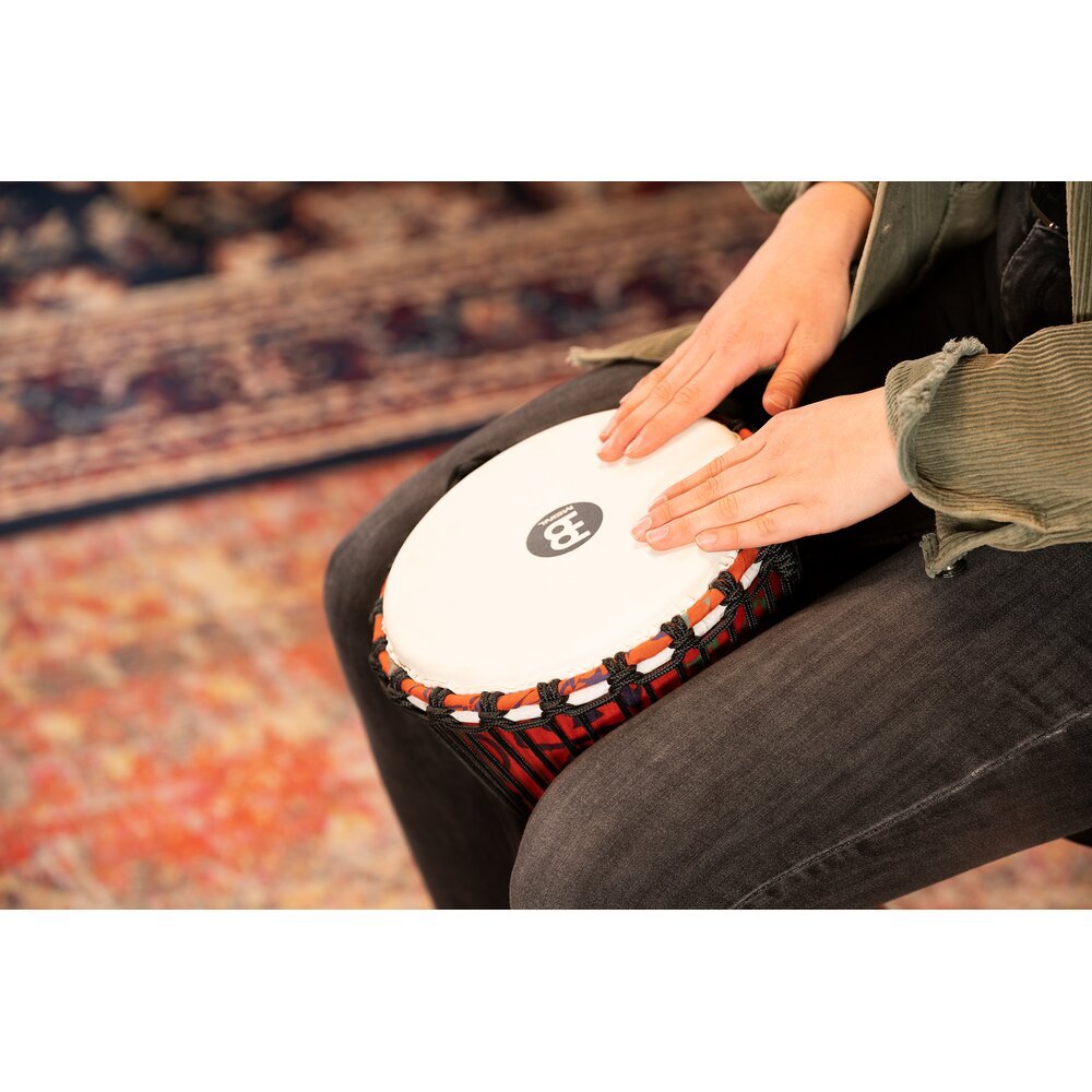 Meinl Rope-tuned Travel Djembe with Synthetic Head - 8" - Pharaoh's Script - Image 5