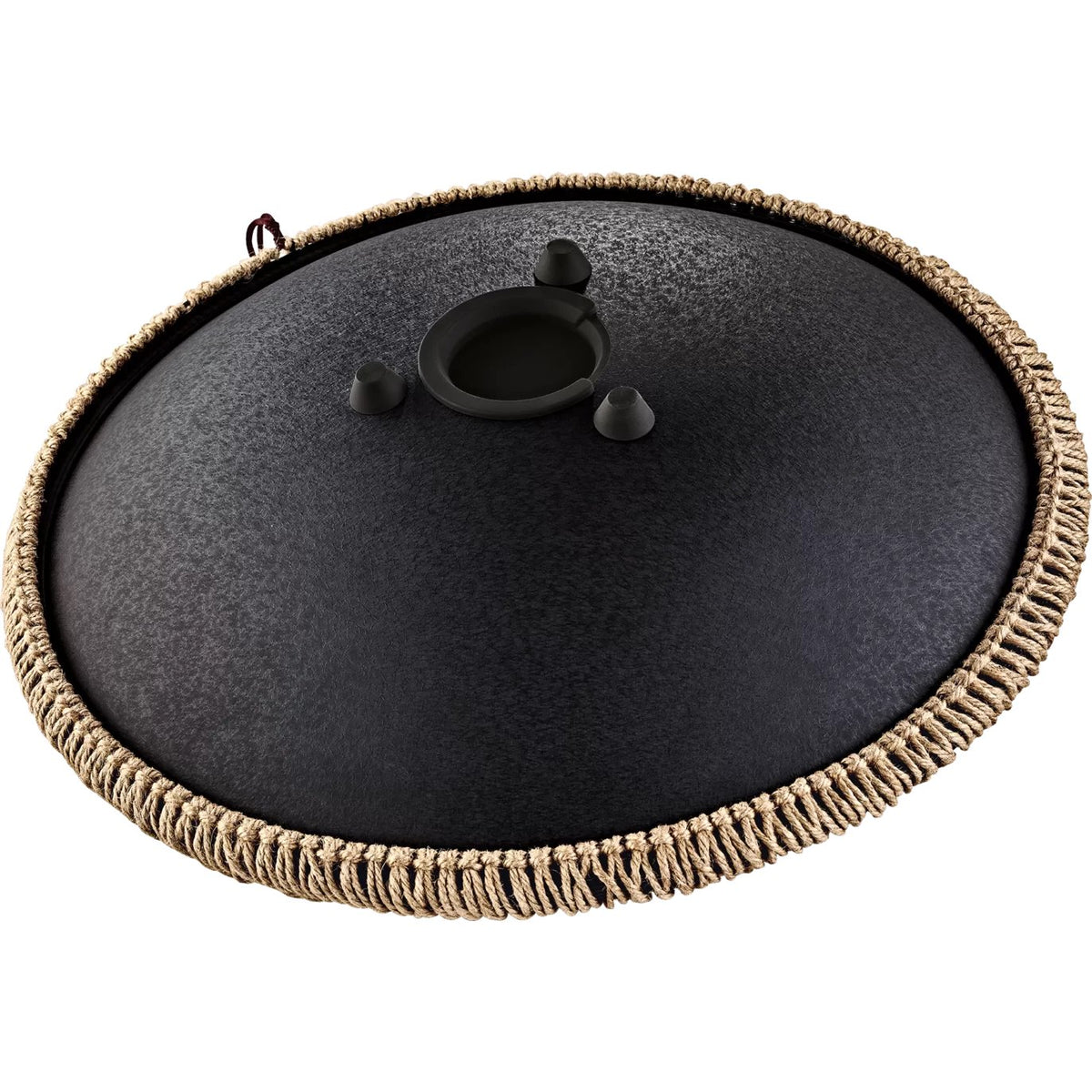 Meinl Sonic Energy Octave Steel Tongue Drum, D Kurd Black Engraved floral design Bottom OSTD1BKE