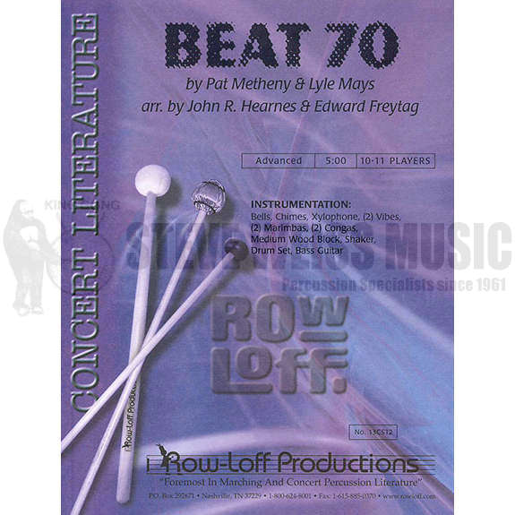 Metheny/Mays-Beat 70 arr. Hearnes/Freytag (SP)-B/2V/C/X/2M/DS/P/BG
