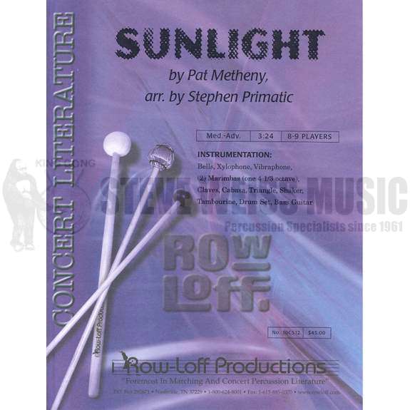 Metheny-Sunlight arr. Primatic (SP)-B/V/X/2M/DS/P/BG