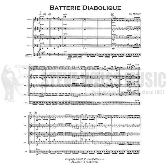 Metzger-Batterie Diabolique (SP)-4 mall. inst./P