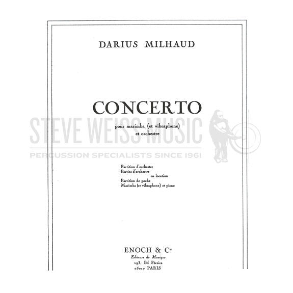 Milhaud-Concerto for Marimba and Vibraphone (2S)-M/V/PN OS
