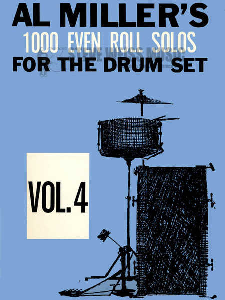Miller-1,000 Even Roll Solos for Drum Set (Vol 4)