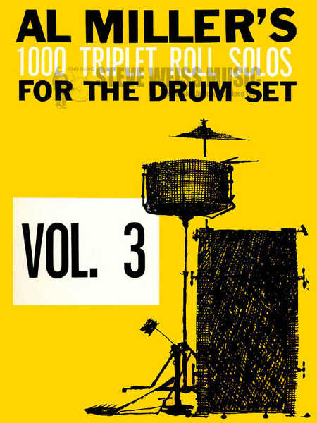 Miller-1,000 Triplet Roll Solos for Drum Set (Vol 3)