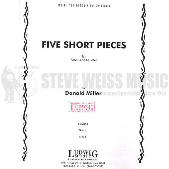 Miller, D.-Five Short Pieces-P/4T/X/M/B/C