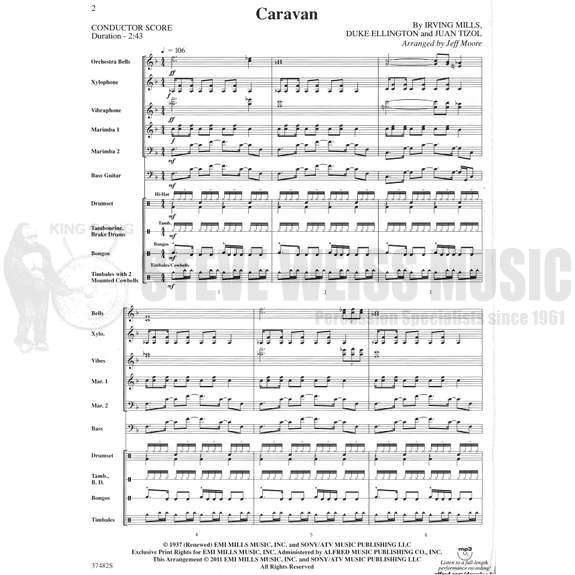 Mills/Ellington/Tizol - Caravan arr. Moore (SP)-B/V/X/2M/DS/P/BG