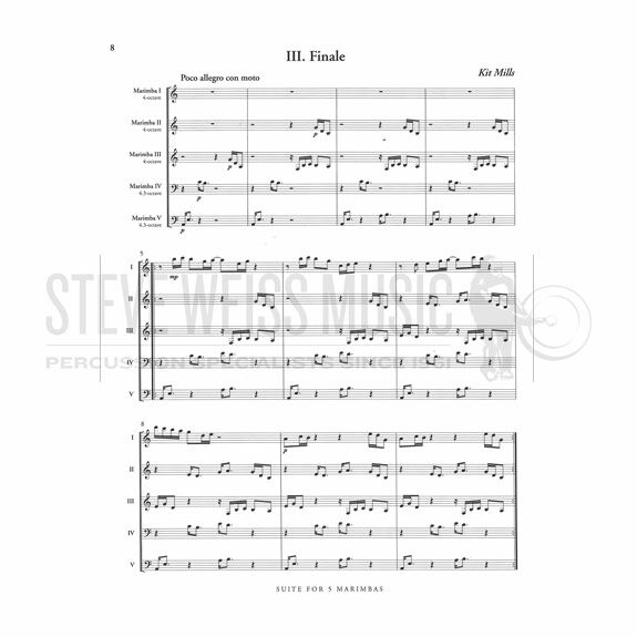 Mills-Suite for 5 Marimbas (SP)-5M