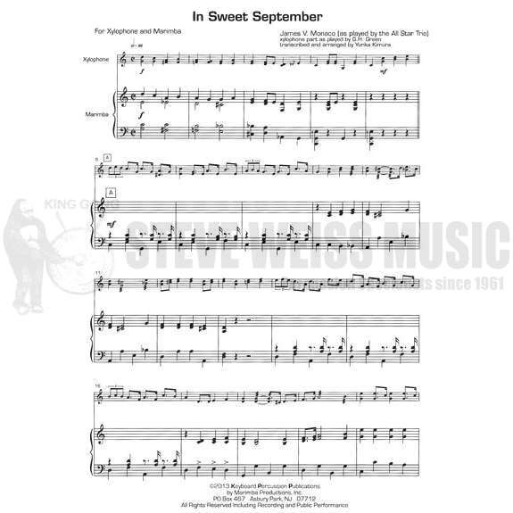 Monaco-In Sweet September arr. Becker/Kimura (SP)-X/M