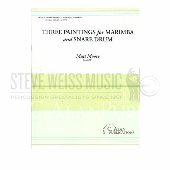 Moore, M.-Three Paintings for Marimba and Snare Drum (SP)-M/SD