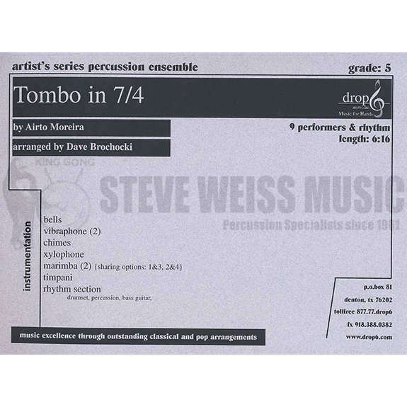 Moreira-Tombo in 7/4 (SP)-B/2V/C/2M/4T/P/BG