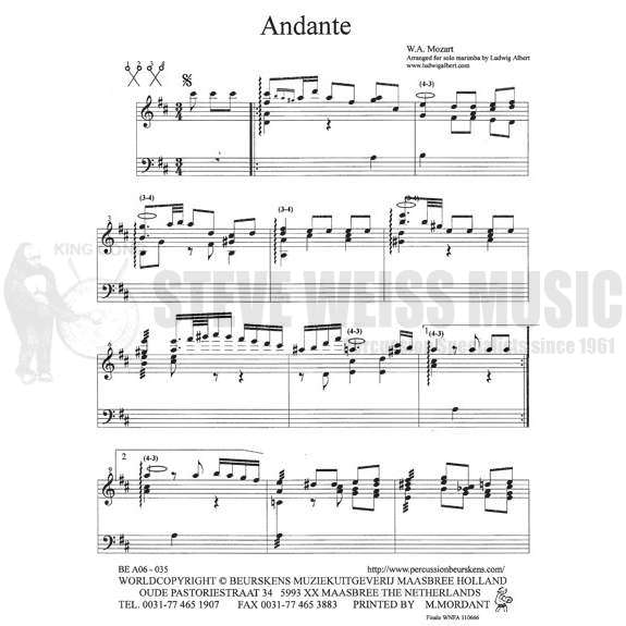 Mozart-Andante arr. Albert-M