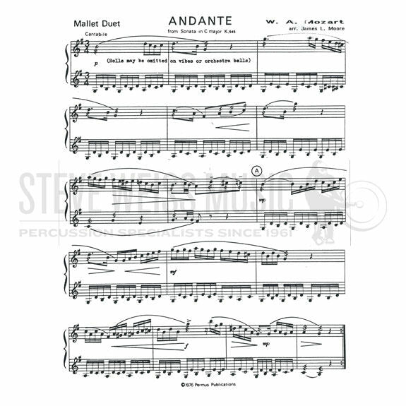 Mozart-Andante from Sonata in C Major K.545(2S) arr. Moore-2Mal