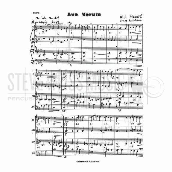 Mozart-Ave Verum(SP) arr. Jeanne-2M