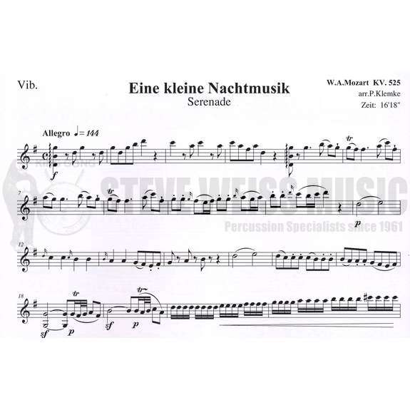 Mozart-Eine Kleine Nachtmusik arr. Klemke (SET OF PARTS)- V/3M