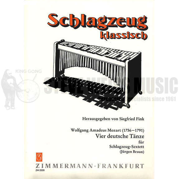 Mozart-Vier Deutsche Tanze (SP)-Braun-B/X/V/M/P/2T
