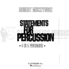 Muczynski-Statements for Percussion (S-n5)-P/3T