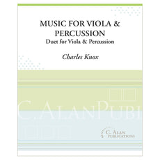 Music for Viola & Percussion Duet Charles Knox Cover Page