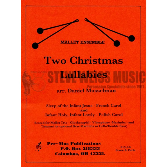 Musselman (arr.)-Two Christmas Lullabies (SP)-B/V/M/2T/ op BM/VC or CB