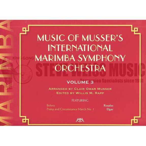 Musser-Music of Musser's International Marimba Symphony Orchestra Volume 3 (ed. Rapp) (SP)-3-5M