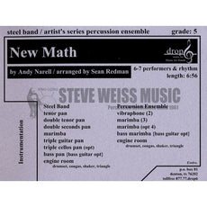 Narell-New Math arr. Redman (SP)-steel band/2V/3M/BM/P