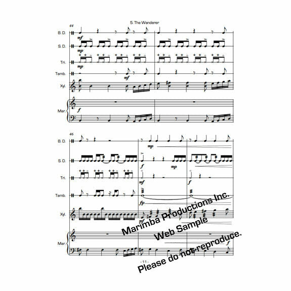 Nazziola-Six Miniatures for Percussion Ensemble (SP)-B/Cro./X/M/4T/P