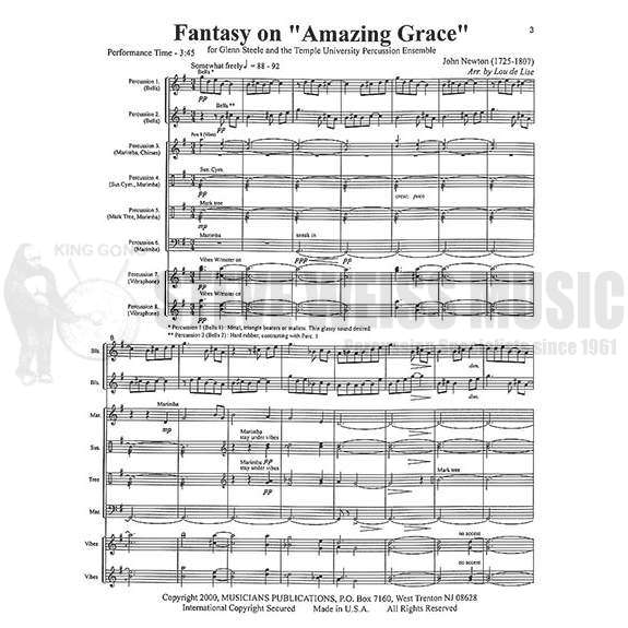 Newton-Fantasy on Amazing Grace arr. de Lise (SP)-2B/2V/C/4M/P