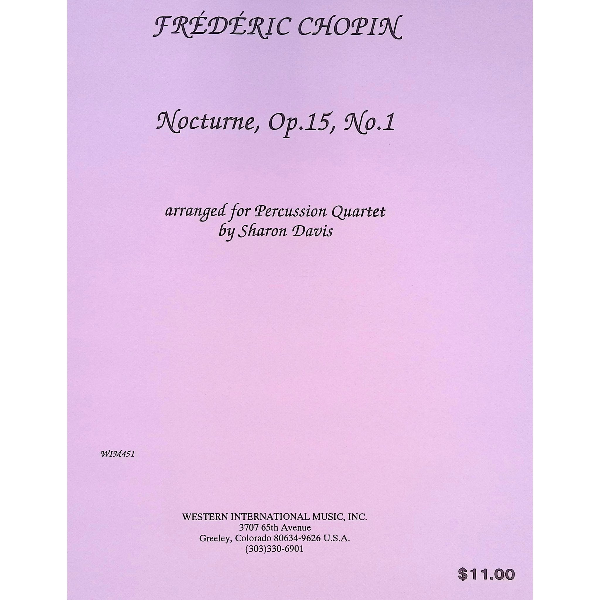 Nocturne 15 1 Frederic Chopin  arranged by Sharon Davis