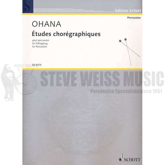 Ohana-Etudes Choregraphiques (4 pl.)-P/X/2V/M/B/C/7 Gongs/Crot