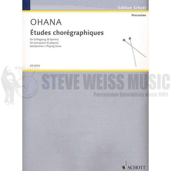 Ohana-Etudes Choregraphiques (6 pl.)-P/X/V/B/C(6 Players)