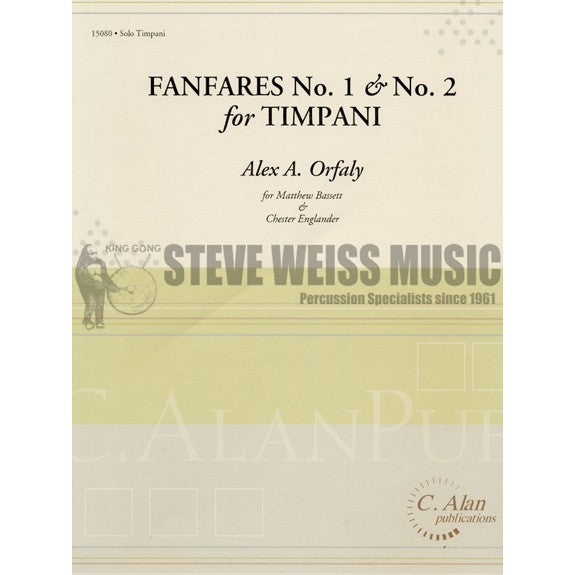 Orfaly-Fanfares No. 1 & No. 2 for Timpani-4-5T