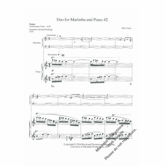 Orpen-Duo for Marimba and Piano #2 (SP)-M/PN