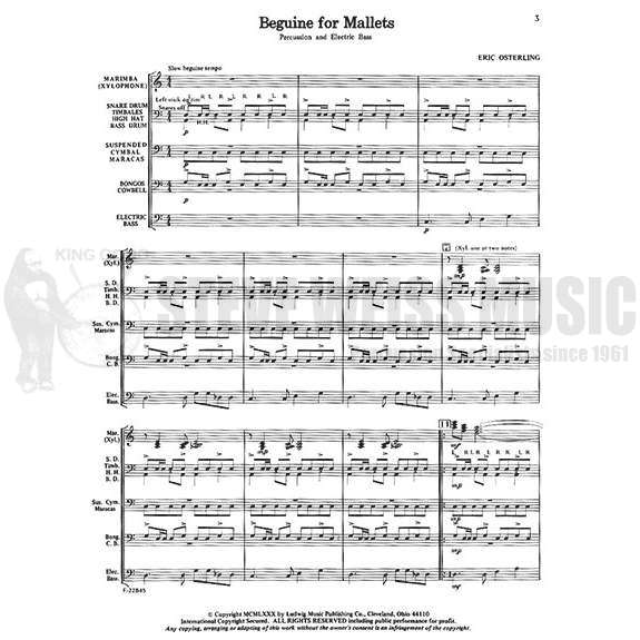 Osterling-Beguine for Mallets(SP)-P/M/DS-Elec.CB