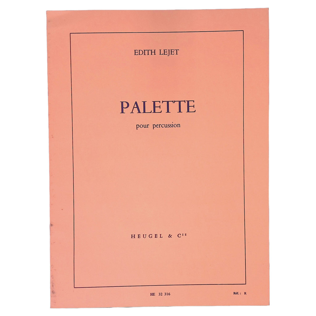 Palette pour Percussion by Edith Lejet