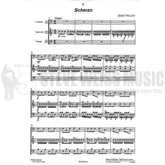 Paliev-Trio No. 1-Scherzo (SP)-2T/P