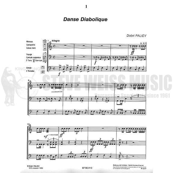 Paliev-Trio No. 2-Danse Diabolique (SP)-2T/P