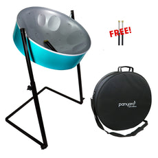 Panyard C20 Lead Pan with Stand, Case & Mallets Ocean Wave Blue Finish
