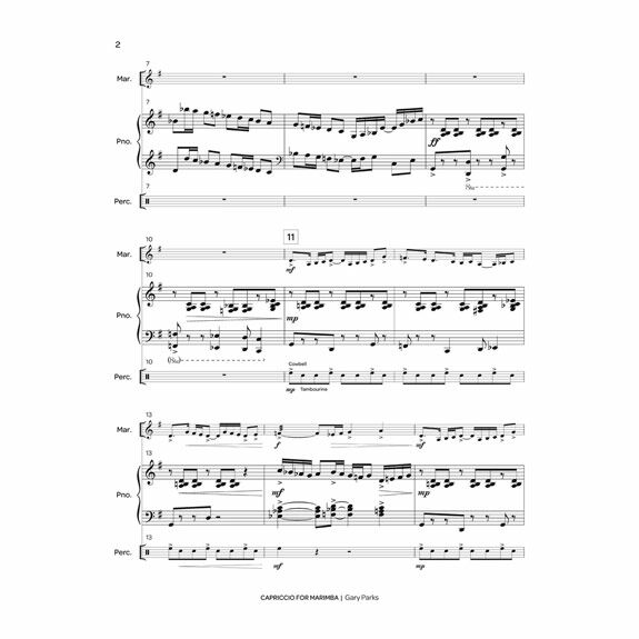Parks-Capriccio for Marimba & Piano-M, Pn