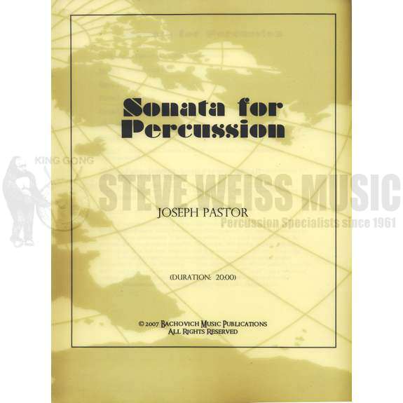 Pastor-Sonata for Percussion (SP)B/V/C/X/M/4T/P