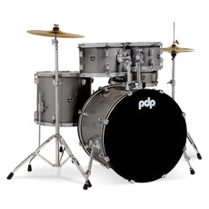 PDP Center Stage 5pc Complete Drum kit Silver Sparkle pdce2215ktss