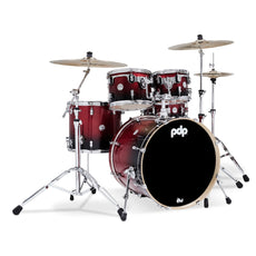 PDP Drums Concept Maple 5pc Red to Black Fade pdcm2215rb