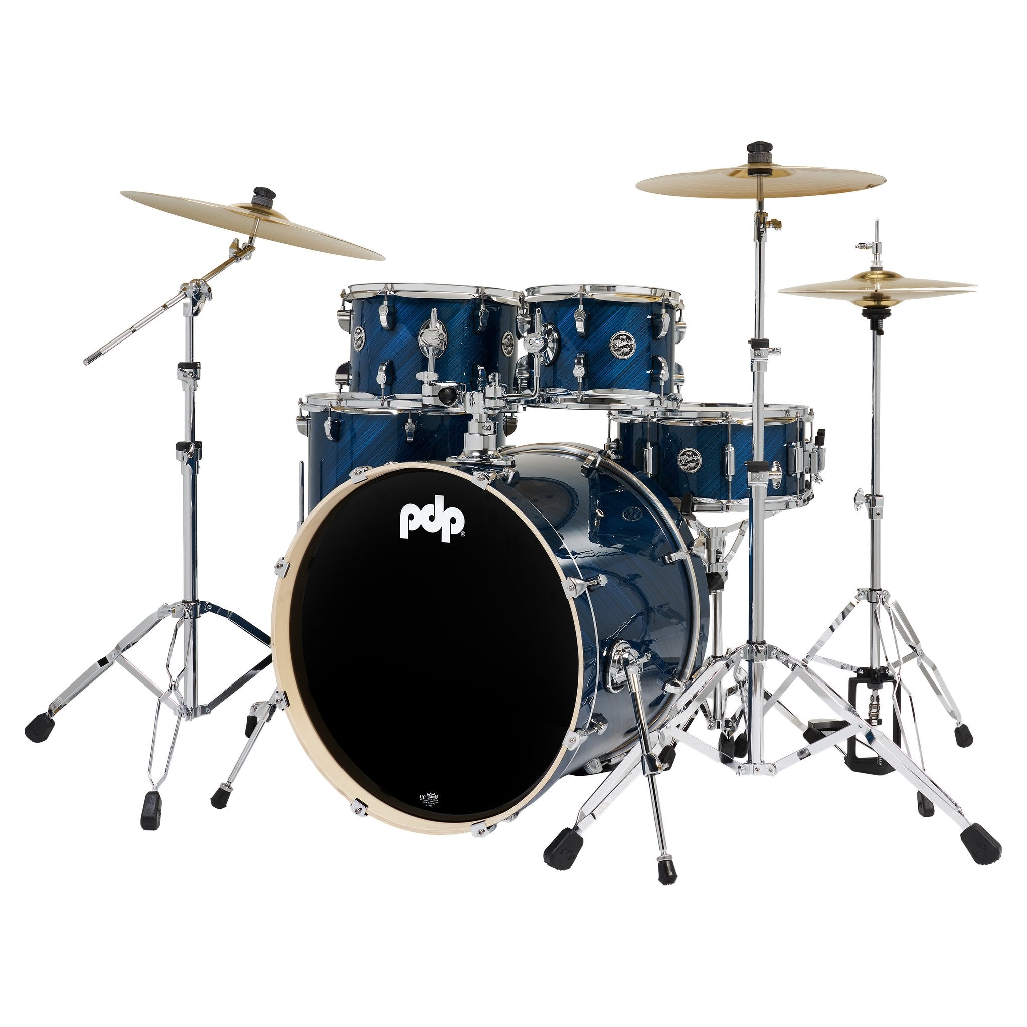 PDP Mainstage five-piece Shell pack- 22" Bass Drum - Twisted Blue Steel