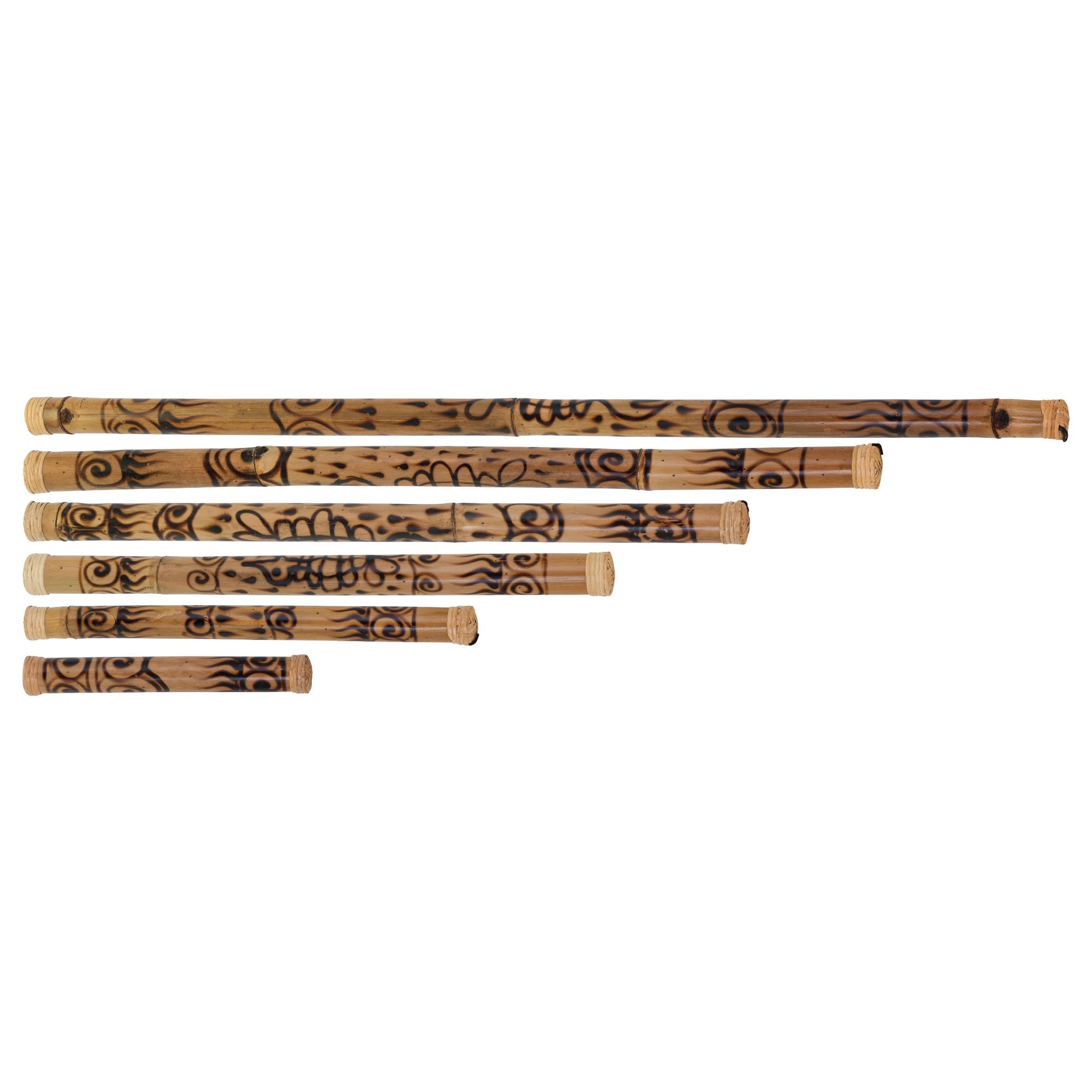 Pearl Bamboo Rainstick - 32" - Burned Finish - Image 2