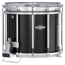 Pearl CarbonCore Series marching Snare Drum C103 Piano Black Lacquer finish and chrome hardware