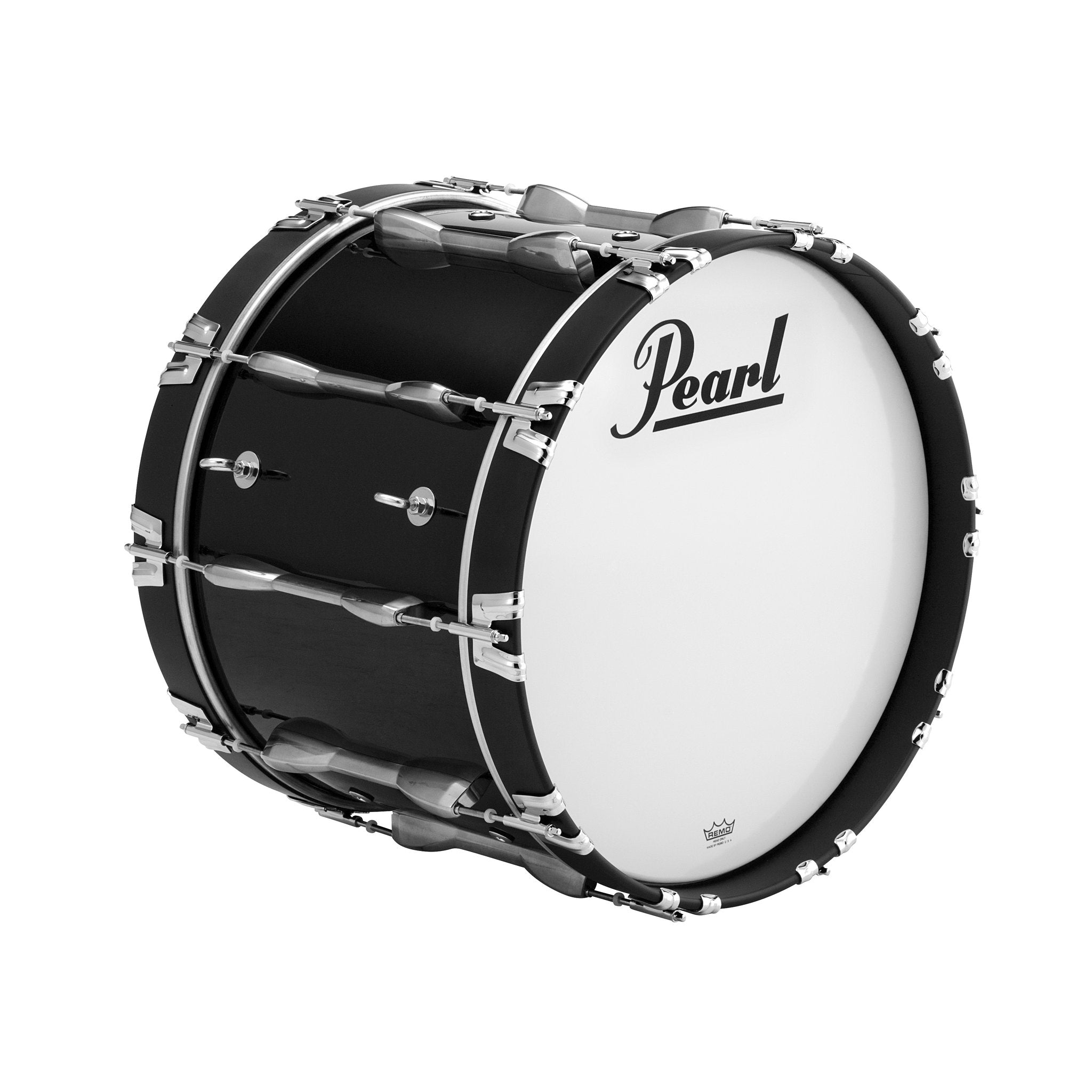 Pearl Championship Marching Bass Drum - 18" x 14" - Midnight Black - Image 2