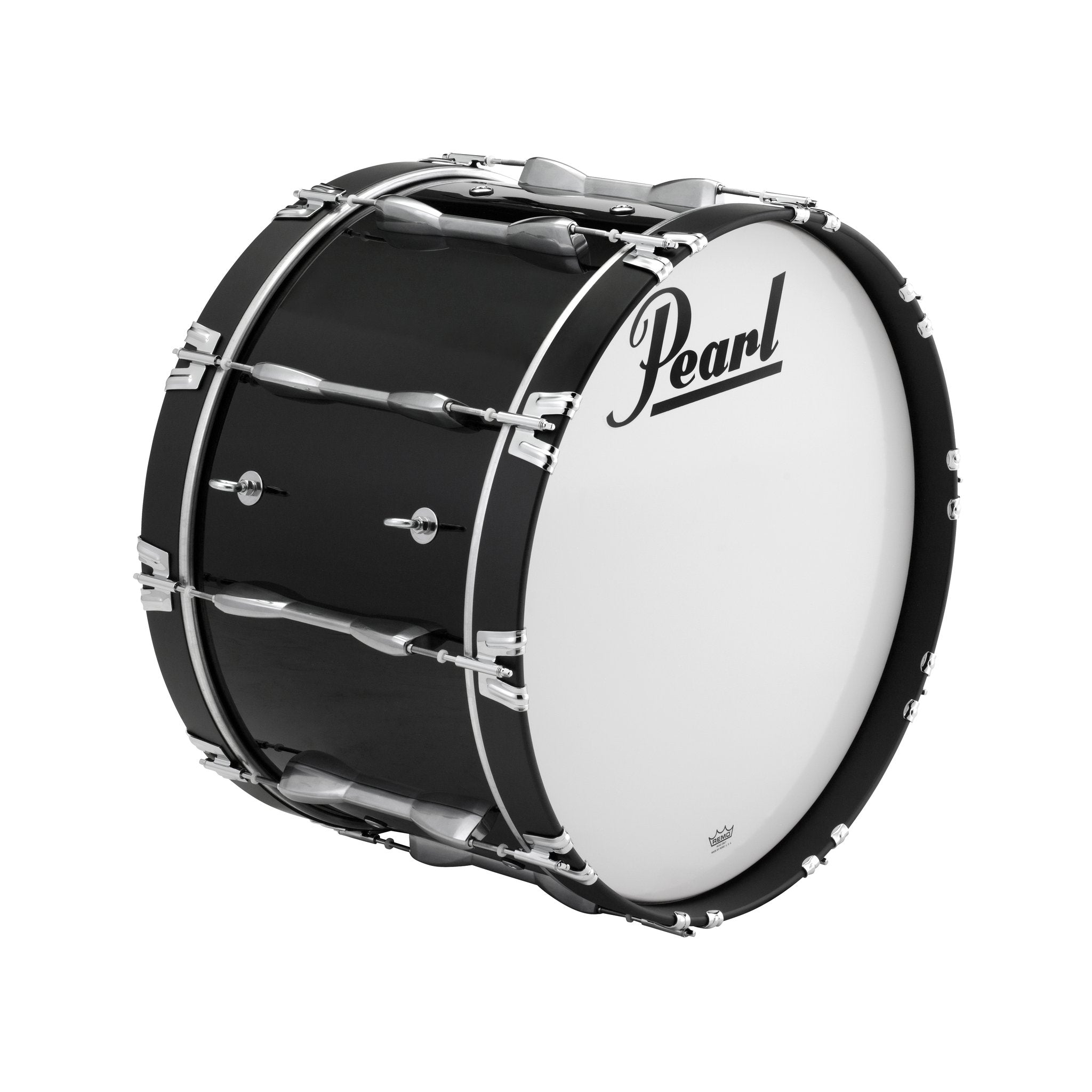 Pearl Championship Marching Bass Drum - 24" x 14" - Midnight Black - PBDM2414/A46 2